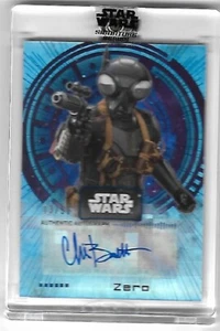 2022 Topps Star Wars Signature Series #A-CB Zero Chris Bartlett AUTO /50 - Imagen 1 de 2