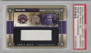 2004-05 Chris Bosh Skybox Fresh Ink Purple Corporate TEST PROOF Auto - PSA - Picture 1 of 1