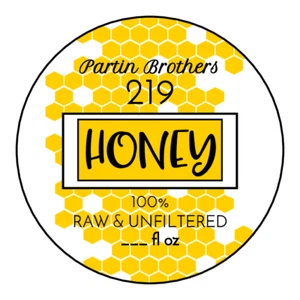 CUSTOM Homemade Honey jar sell honey  24 sticker label personalized  2 in round - Picture 1 of 1