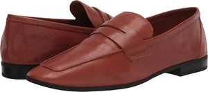 Women’s Calvin Klein $129 Barolo Sopranos Dark Buff Leather Penny Loafer Size 5 - Picture 1 of 7