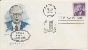 #1161 Robert A. Taft Hand Tinted Artmaster cachet First Day cover - Picture 1 of 1