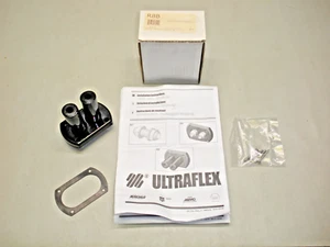 Uflex Black Dual Thru Hull Connection Flange R8B - Picture 1 of 1