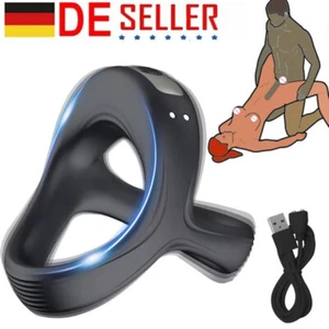 Penisring Vibrator Penis Ring Sex spielzeug für Männer Paare Penis Massagegerät - Bild 1 von 19