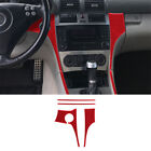 Rot Kohlefaser Mittelkonsole Seitenabdeckung Verkleidung f&#252;r Mercedes-Benz W203