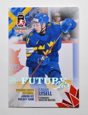 2023 BY Cards IIHF World Junior Championship Sweden #FS18 Fabian Lysell