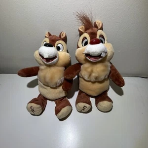 Disney Chip and Dale 10" Plush Set of 2 Chipmunks Stuffed Animal Soft Toy - Picture 1 of 6