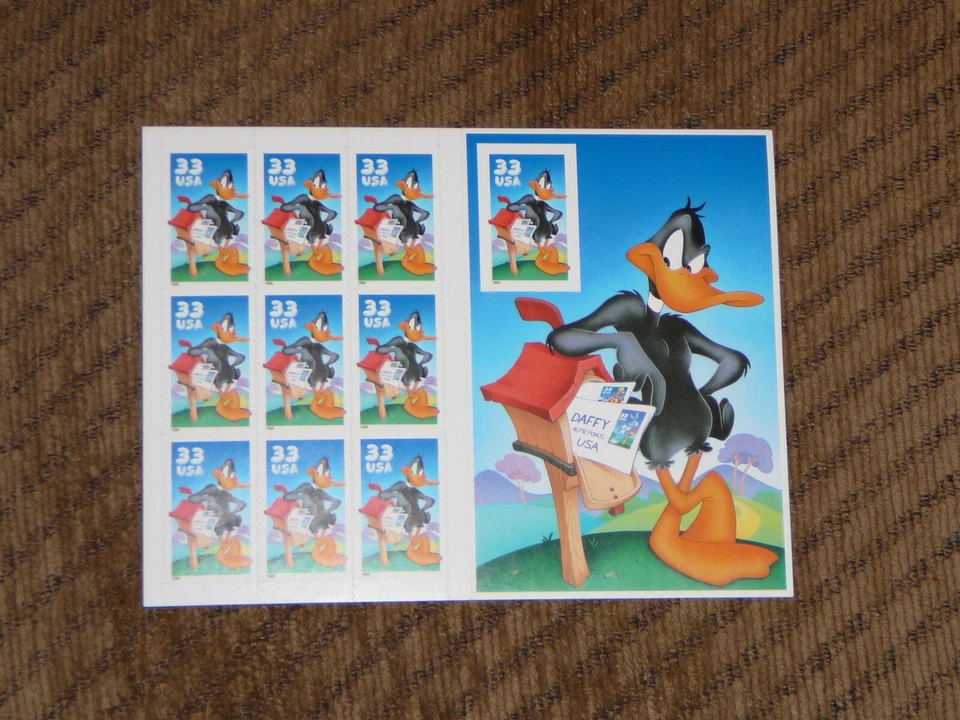 3306 Daffy Duck pane of 10 - Image 1 of 1
