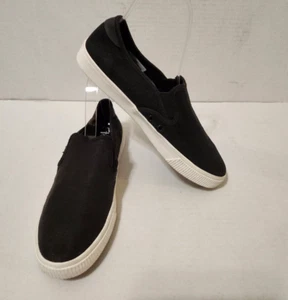 TOMS Baja Men's Canvas Slip On Casual  Sneakers Black Size 7.5 - Picture 1 of 5