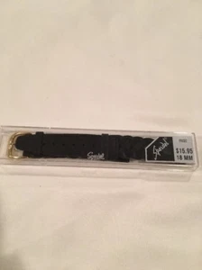 Neu Speidel 18 mm schwarz Echtleder geflochten Uhrenarmband Band - Bild 1 von 5