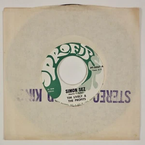 TIM LIVELY & THE PROPHETS: Simon Sez US Profit Obscure Texas Garage 45 NM- - Picture 1 of 3