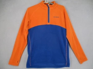 Macpac Jumper Kids 14 Years Blue Orange 1/4 Zip Fleece Jacket Hiking Outdoor - Picture 1 of 18