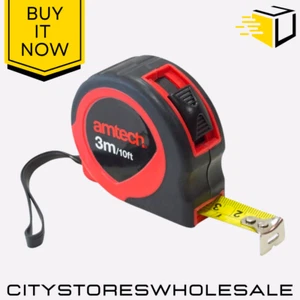 3m Measuring Tape Amtech Heavy Duty With Lockable Function and Compact Design - Picture 1 of 5