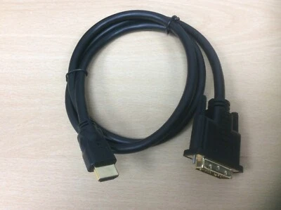 DVI-D (19Pin) to HDMI A CABLE/LEAD / SINGLE LINK HDMI   /PC/TV - 1 Metre - Image 1 of 3