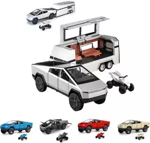 Cybertrucks Toy with RV Motorcycle for Boys Girls Women Men Adult Diecast Metal - Picture 1 of 7