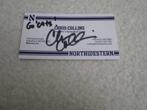 Northwestern Wildcats CHRIS COLLINS Signed Business Card BASKETBALL AUTOGRAPH - Picture 1 of 1