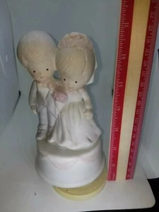 porcelin groom musical go round vintage very old - Picture 1 of 6