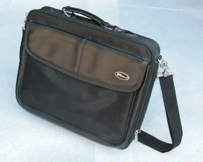 Targus Leatherette 15-inch Laptop Bag Macbook Pro Air Dell HP - Photo 1/4