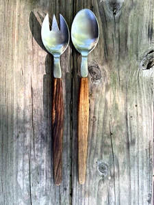 MCM Denmark Lundtofte Stainless Steel Salad Servers Set of 2 - Picture 1 of 6