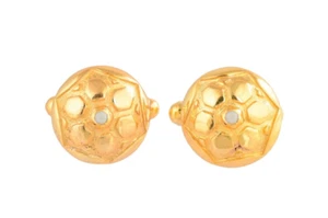 Gemelos enchapados en oro 14K perla - Imagen 1 de 5