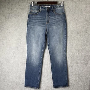 Lands' End Jeans Womens Size 10 Blue Mid Rise Curvy Straight 5 Pockets Denim - Picture 1 of 16
