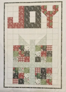 Rare Joyful Gift EasyPiecing Quilting Grid 1 Panel Kit by TenSisters - Bild 1 von 2