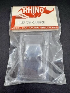 Vintage RHINO R-27 78 CHEVY CAPRICE HO Lightweight Slot Car Lexan Body NOS - Picture 1 of 2