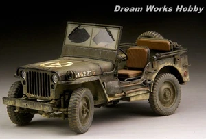 Award Winner Re-Built Re-Paint Large 1/18 Diecast US Army Jeep Willys MB 1/4T - Picture 1 of 24