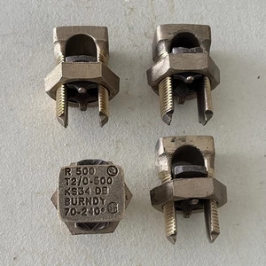 (4ea) BURNDY KS34 Split Bolt Connector , Free Shipping!!! - Picture 1 of 2