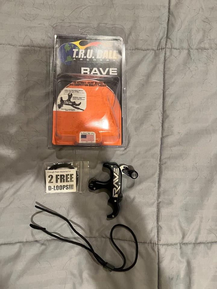 T.R.U. Ball Rave 3 Finger Thumb Trigger Release - Black - Image 1 of 1