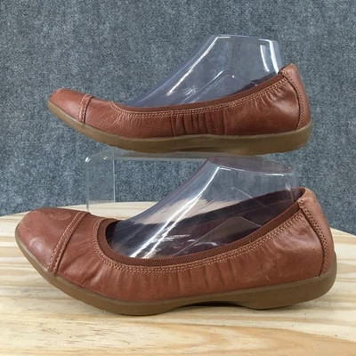 Clarks Zapatos Mujer 11 M Prado Ópalo Informales Sin Cordones Ballet Planos Cuero Marrón Foto 1 de 4