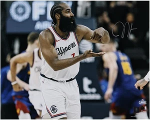 James Harden Los Angeles Clippers Signed 16 x 20 Stir the Pot Celebration Photo - Picture 1 of 1