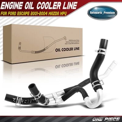 New Engine Oil Cooler Hose Assembly for Ford Escape 2001-2004 Mazda MPV Tribute - Image 1 of 4