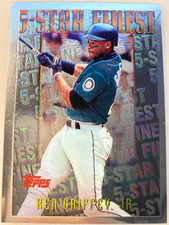 1996 Topps Mystery Finest Ken Griffey Jr. #M25 Seattle Mariners Card!
