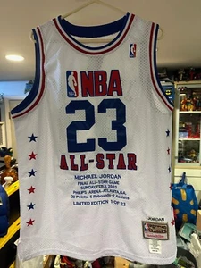 RARE 2003 LIMITED EDITION 1 of 23 MICHAEL JORDAN LAST ALL-STAR GAME JERSEY Sz 54 - Picture 1 of 13