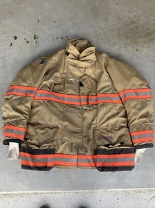 Firefighter Globe Turnout Bunker Coat 54 X 35 G-Xtreme 2015 NO CUT OUT Orange - Picture 1 of 13