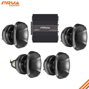 PRV Audio Vocal 2" Horn Drivers + Amplifier QS800.4 + 4x WG2500Py SLIM - Picture 1 of 7