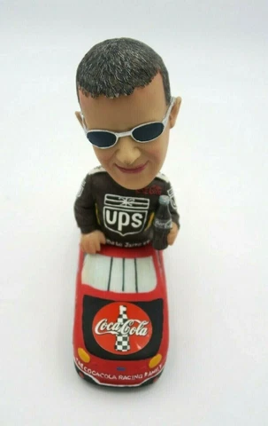 Nascar Dale Jarrett UPS The Coca-Cola Racing Family 2002 Ceramic Bobble Head Cover