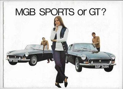 MG MGB Sports Car 1970 y folleto MGB GT Foto 1 de 4
