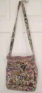 Vera Bradley Viva La Vera Quick Draw Floral Paisley Handbag Drawstring Top - Picture 1 of 13