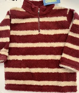 NWT Boys S(5-6) Gymboree ANTIQUE TRUCK burgundy/tan HALF ZIP PULLOVER SHIRT TOP - Picture 1 of 2
