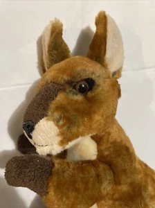 Aurora World kangaroo Sydney 12” realistic plush Stuffed Animal. Lifelike Face. - Picture 1 of 8