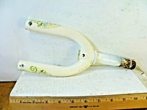 White Steel Bicycle Fork from a 10" Huffy Royal Princess Bicycle - Bild 1 von 7