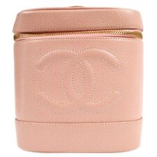 Chanel Pink Caviar Skin Timeless Vanity Handbag 48639