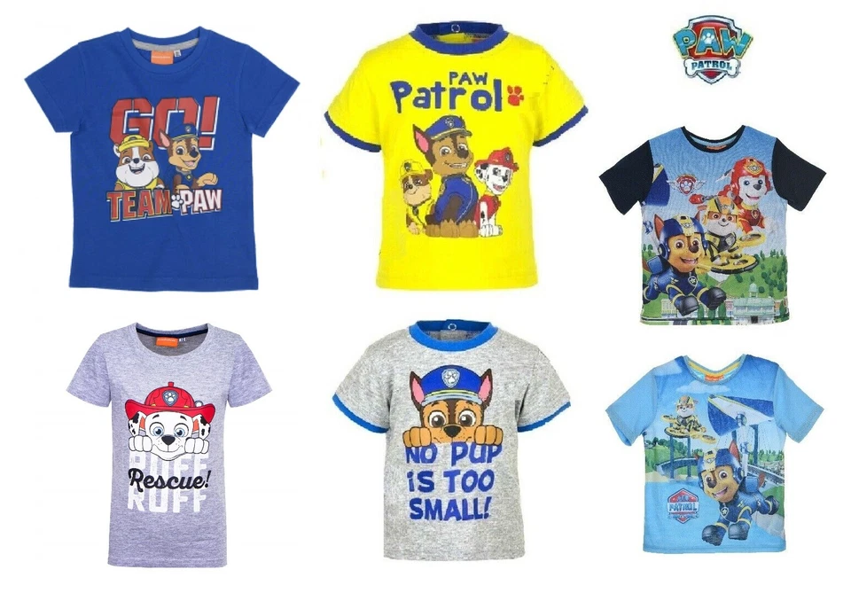 Kids Girls Boys Nickelodeon Official Paw Patrol Long & Short Sleeve Top T-Shirts - Image 1 of 1