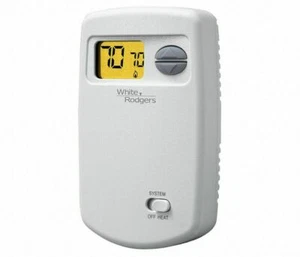 EMERSON 1E78-140 Thermostat, Stages 1 Heat, White, 20 to 30VAC - WE EXPORT - Picture 1 of 7