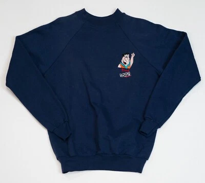 Sudadera mediana vintage años 90 Picapiedra Wacky Racers Cartoon Network Crew Foto 1 de 4