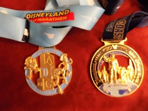 2017 Run Disney Coast to Coast Medal and 2017 Disneyland Half Marathon Medal - Picture 1 of 4
