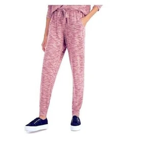 HIPPIE ROSE Juniors' Hacci Knit Jogger Pants sweater berry spacedye S - Picture 1 of 5