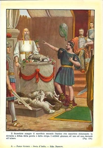 Stampa antica STORIA DI ROMA GIURAMENTO DEI SANNITI 1929 Old antique print - Picture 1 of 1