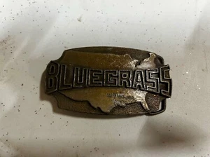 BLUEGRASS  Belt Buckle - Indiana Metal Craft (1980) - Picture 1 of 2